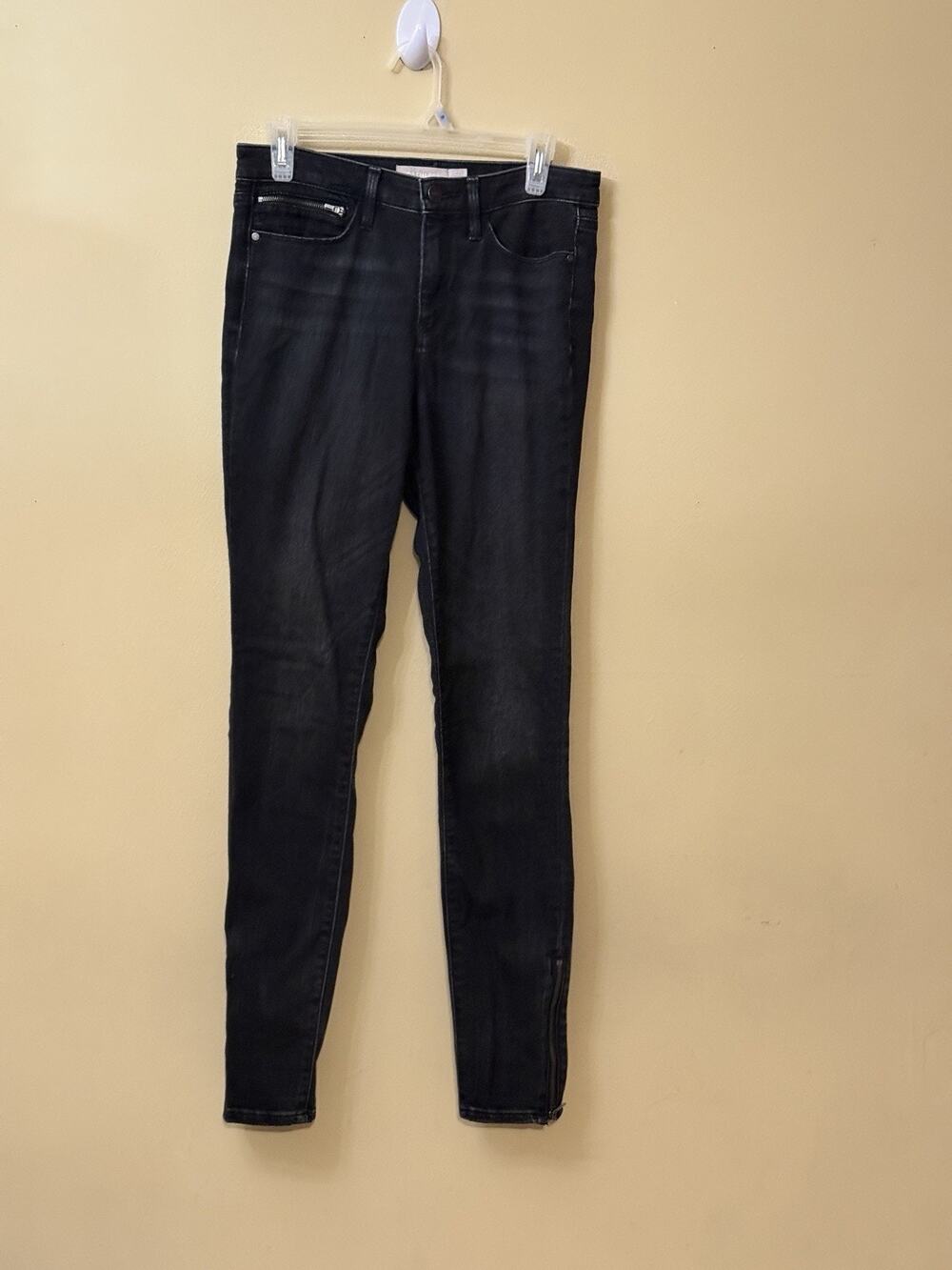 Athleisure Moto Streetwear Travel Casual Athleta Sculptek Ankle Zip Jeans 6T